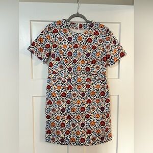 Boden Colorful Patterned Short Sleeve Dress